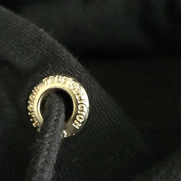 True Religion Black and Gold Graphic Hoodie - Picture 4 of 10